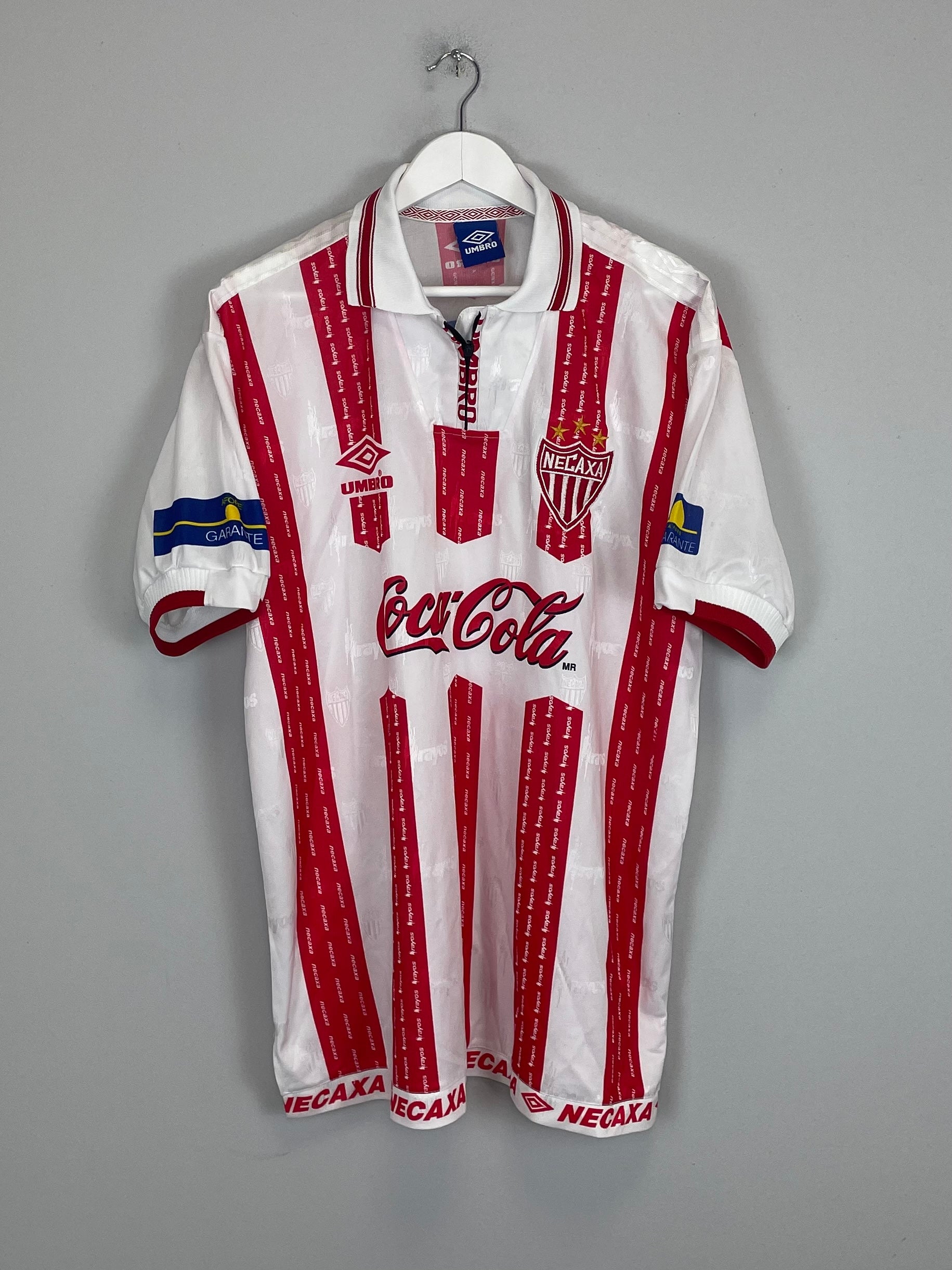 1999/00 NECAXA HOME SHIRT (XL) REEBOK