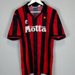 1993/94 AC MILAN HOME SHIRT (M) LOTTO