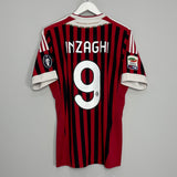 2011/12 AC MILAN INZAGHI #9 HOME SHIRT (M) ADIDAS