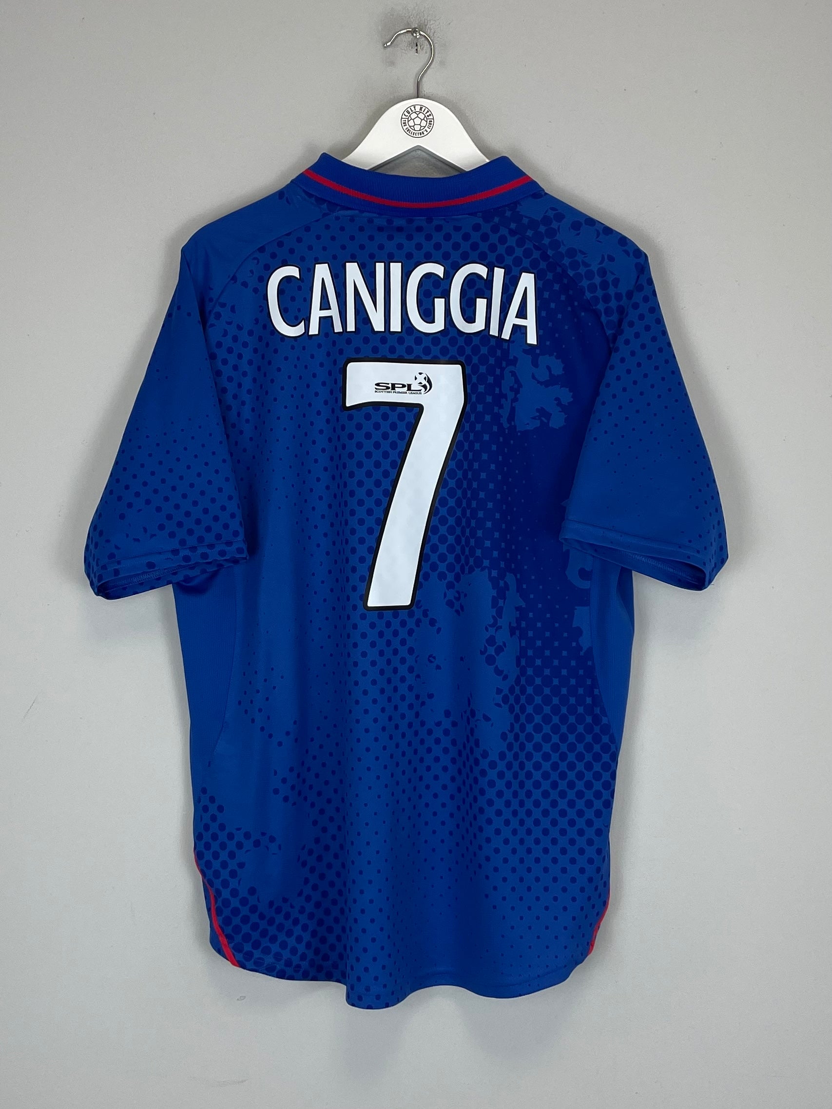 2002/03 RANGERS CANIGGIA #7 HOME SHIRT (L) DIADORA