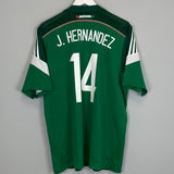 2014 MEXICO J.HERNANDEZ #14 HOME SHIRT (XL) ADIDAS