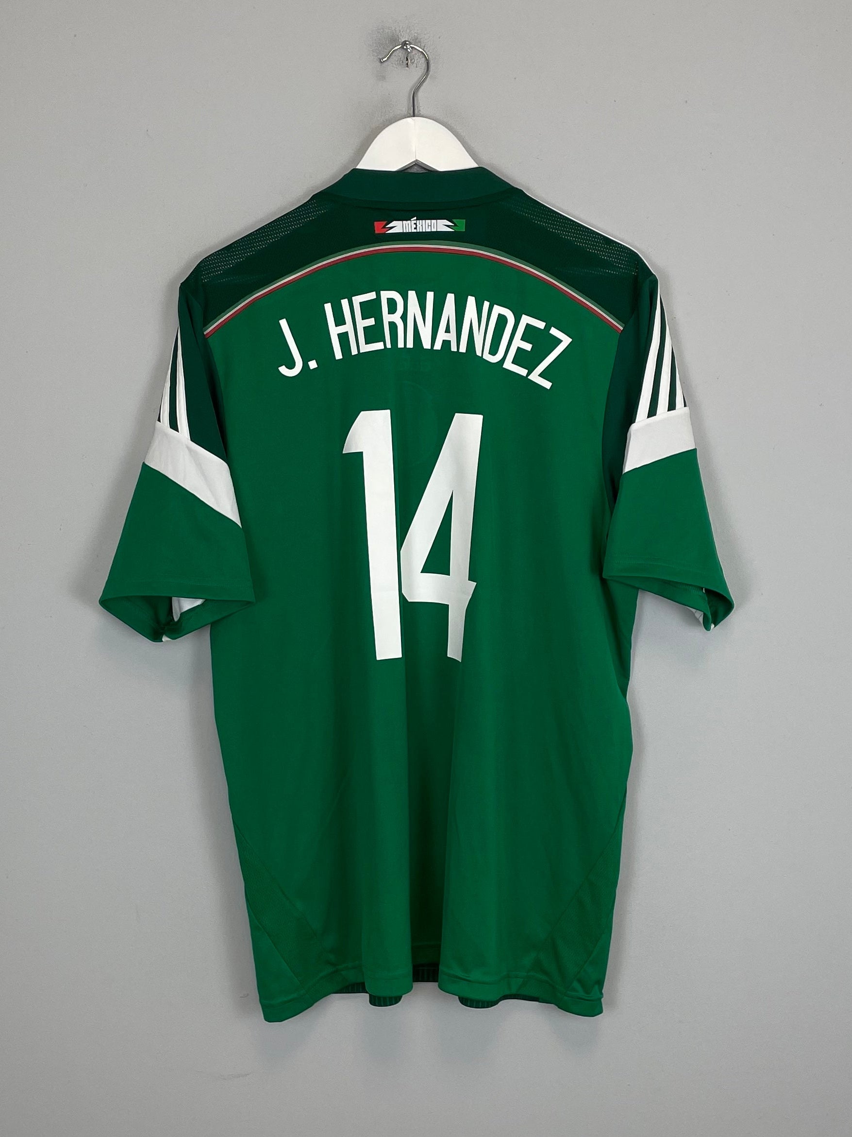 2014 MEXICO J.HERNANDEZ #14 HOME SHIRT (XL) ADIDAS