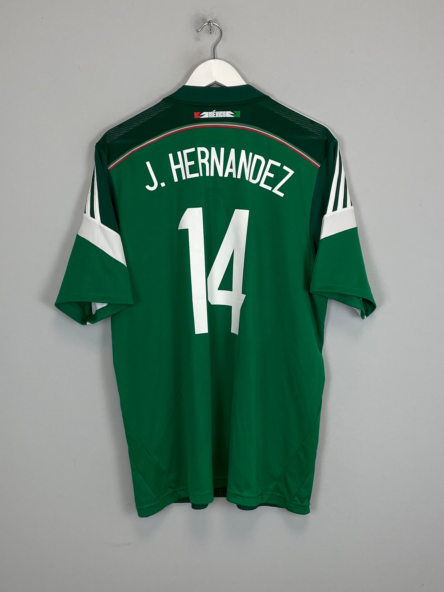 2014 MEXICO J.HERNANDEZ #14 HOME SHIRT (XL) ADIDAS