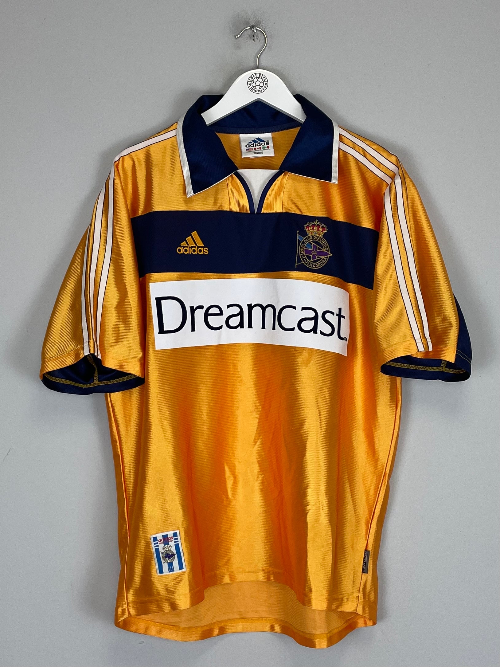 2000/01 DEPORTIVO LA CORUNA AWAY SHIRT (L) ADIDAS