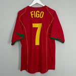 2004/06 PORTUGAL FIGO #7 HOME SHIRT (L) NIKE