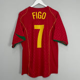 2004/06 PORTUGAL FIGO #7 HOME SHIRT (L) NIKE