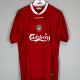 2002/04 LIVERPOOL HESKEY #8 HOME SHIRT (L) REEBOK