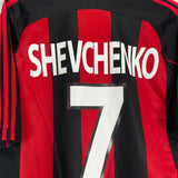 2000/02 AC MILAN SHEVCHENKO #7 HOME SHIRT (S) ADIDAS