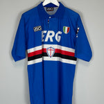 1991/92 SAMPDORIA HOME SHIRT (L) ASICS