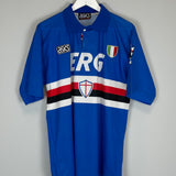 1991/92 SAMPDORIA HOME SHIRT (L) ASICS