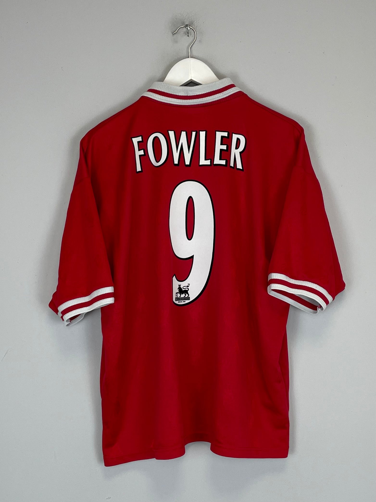 1996/98 LIVERPOOL FOWLER #9 HOME SHIRT (XL) REEBOK