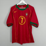 2004/06 PORTUGAL FIGO #7 HOME SHIRT (L) NIKE