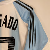 2004/05 ARGENTINA C.DELGADO #19 HOME SHIRT (M) ADIDAS