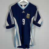 1998/99 ARGENTINA BATISTUTA #9 AWAY SHIRT (M) ADIDAS