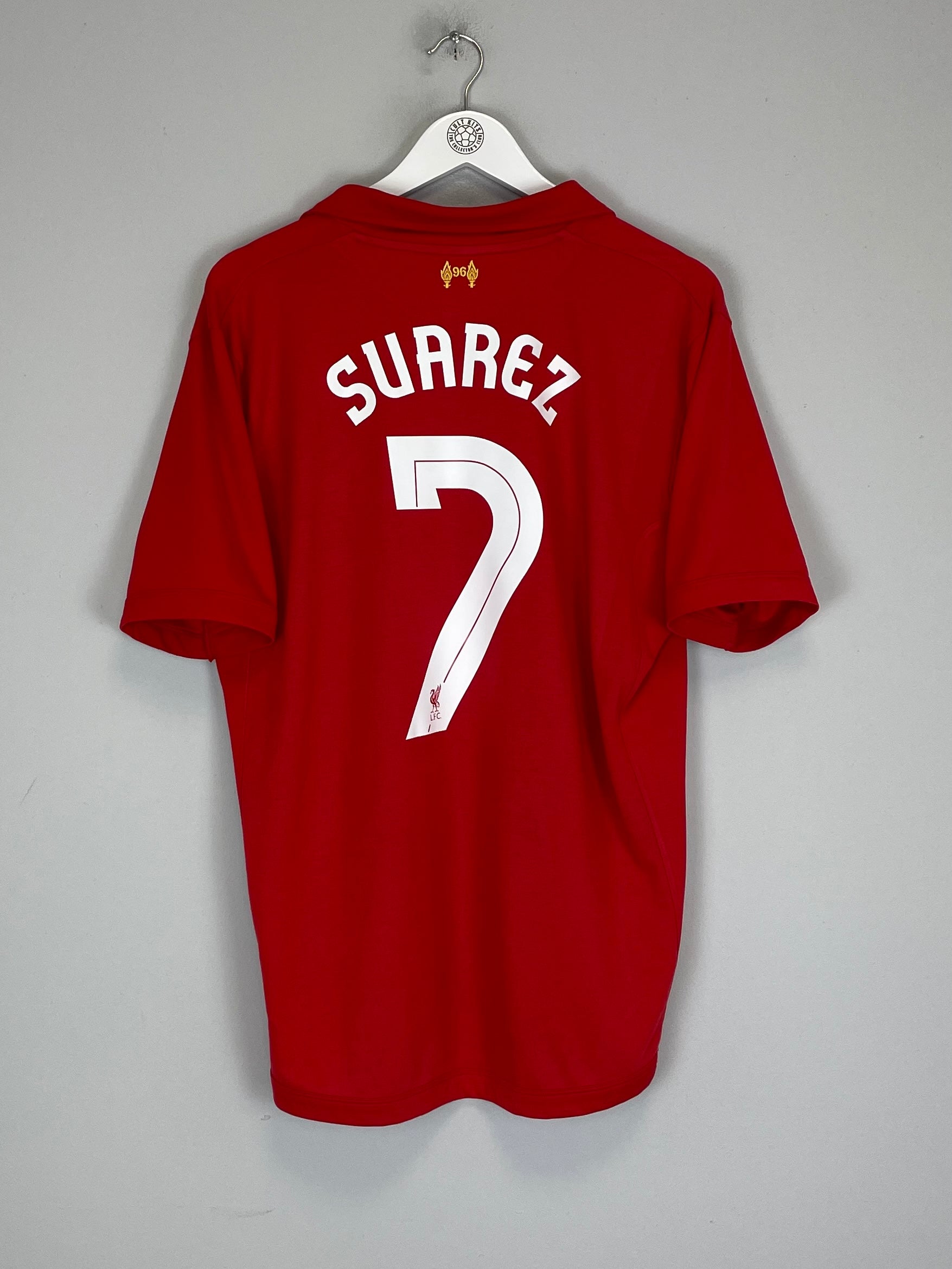 2012/13 LIVERPOOL SUAREZ #7 HOME SHIRT (L) WARRIOR