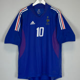 2002/04 FRANCE ZIDANE #10 *PLAYER ISSUE* HOME SHIRT (XL) ADIDAS