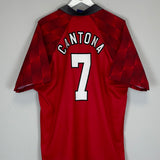 1996/98 MANCHESTER UNITED CANTONA #7 HOME SHIRT (XL) UMBRO