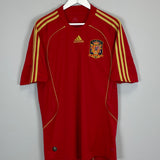 2008/10 SPAIN HOME SHIRT (L) ADIDAS