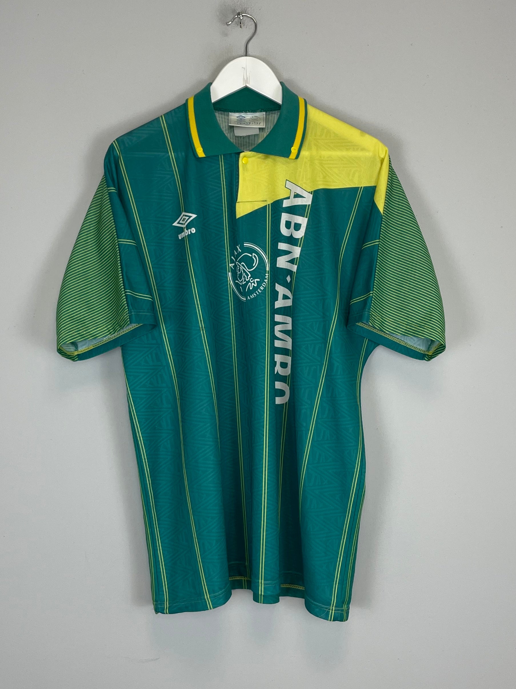 1991/93 AJAX AWAY SHIRT (XL) UMBRO