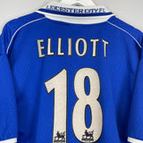 1998/00 LEICESTER CITY ELLIOT #18 HOME SHIRT (L) FOX LEISURE