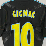 2010/11 MARSEILLE GIGNAC #10 *PLAYER ISSUE* AWAY SHIRT (XL) ADIDAS