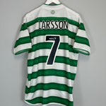 2003/04 CELTIC LARSSON #7 HOME SHIRT (L) UMBRO