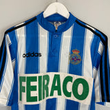 1996/98 DEPORTIVO LA CORUNA HOME SHIRT (S) ADIDAS