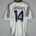 1998/00 REAL MADRID J.M GUTI #14 HOME SHIRT (L) ADIDAS