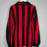 1990/91 AC MILAN L/S HOME SHIRT (L) ADIDAS