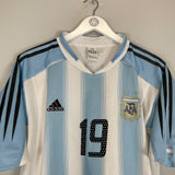 2004/05 ARGENTINA C.DELGADO #19 HOME SHIRT (M) ADIDAS