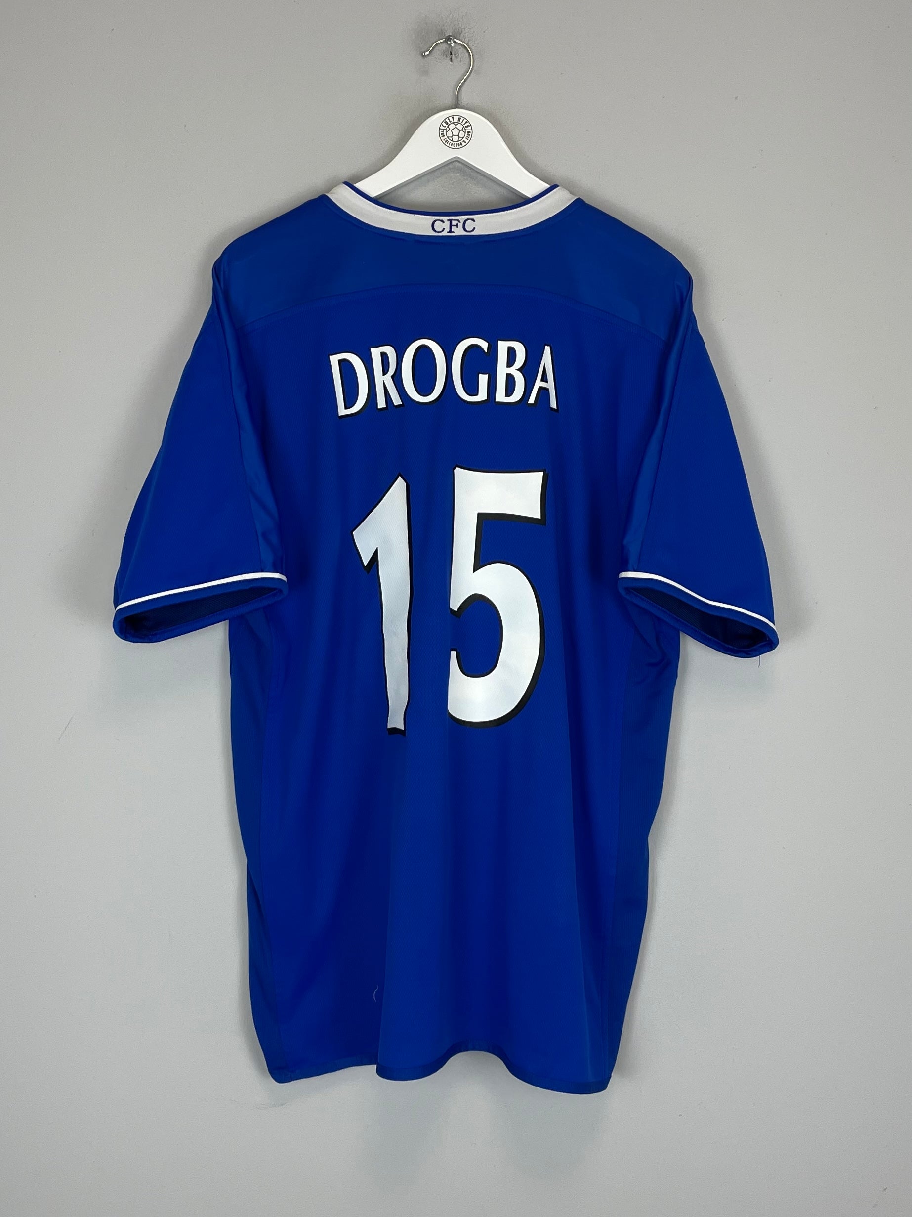 2003/05 CHELSEA DROGBA #15 HOME SHIRT (XL) UMBRO