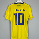 2018/20 SWEDEN FORSBERG #10 HOME SHIRT (M) ADIDAS