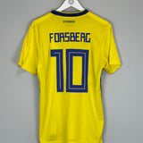 2018/20 SWEDEN FORSBERG #10 HOME SHIRT (M) ADIDAS