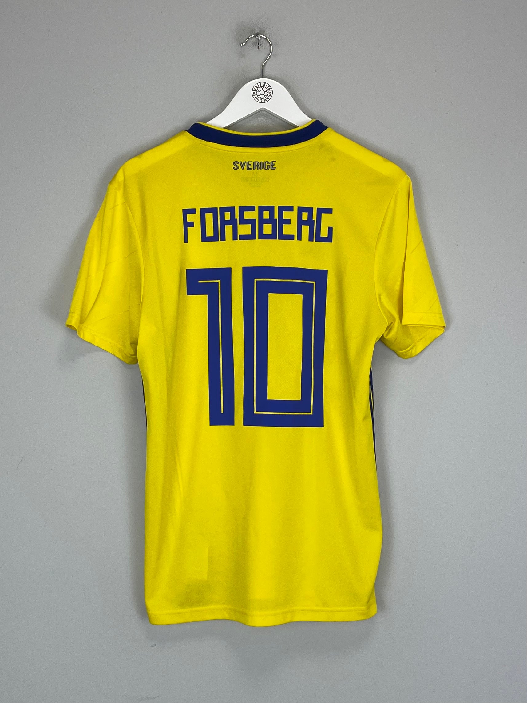 2018/20 SWEDEN FORSBERG #10 HOME SHIRT (M) ADIDAS