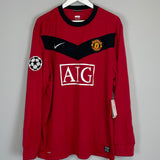 2009/10 MANCHESTER UNITED ROONEY #10 *BNWT* C/L L/S HOME SHIRT (XL) NIKE