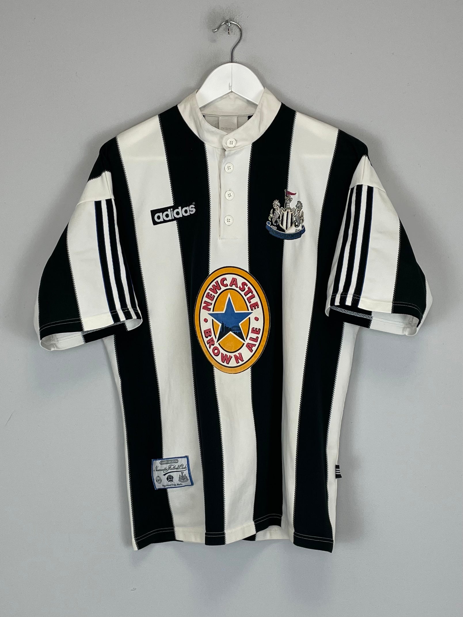 1995/97 NEWCASTLE UNITED HOME SHIRT (M) ADIDAS