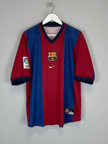 1998/00 BARCELONA GUARDIOLA #4 HOME SHIRT (L) NIKE