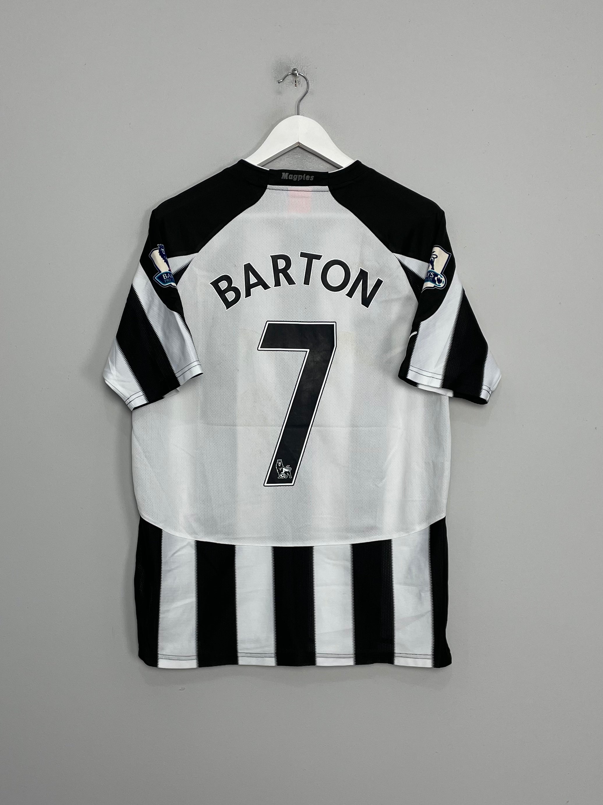 2010/11 NEWCASTLE UNITED BARTON #7 HOME SHIRT (M) PUMA