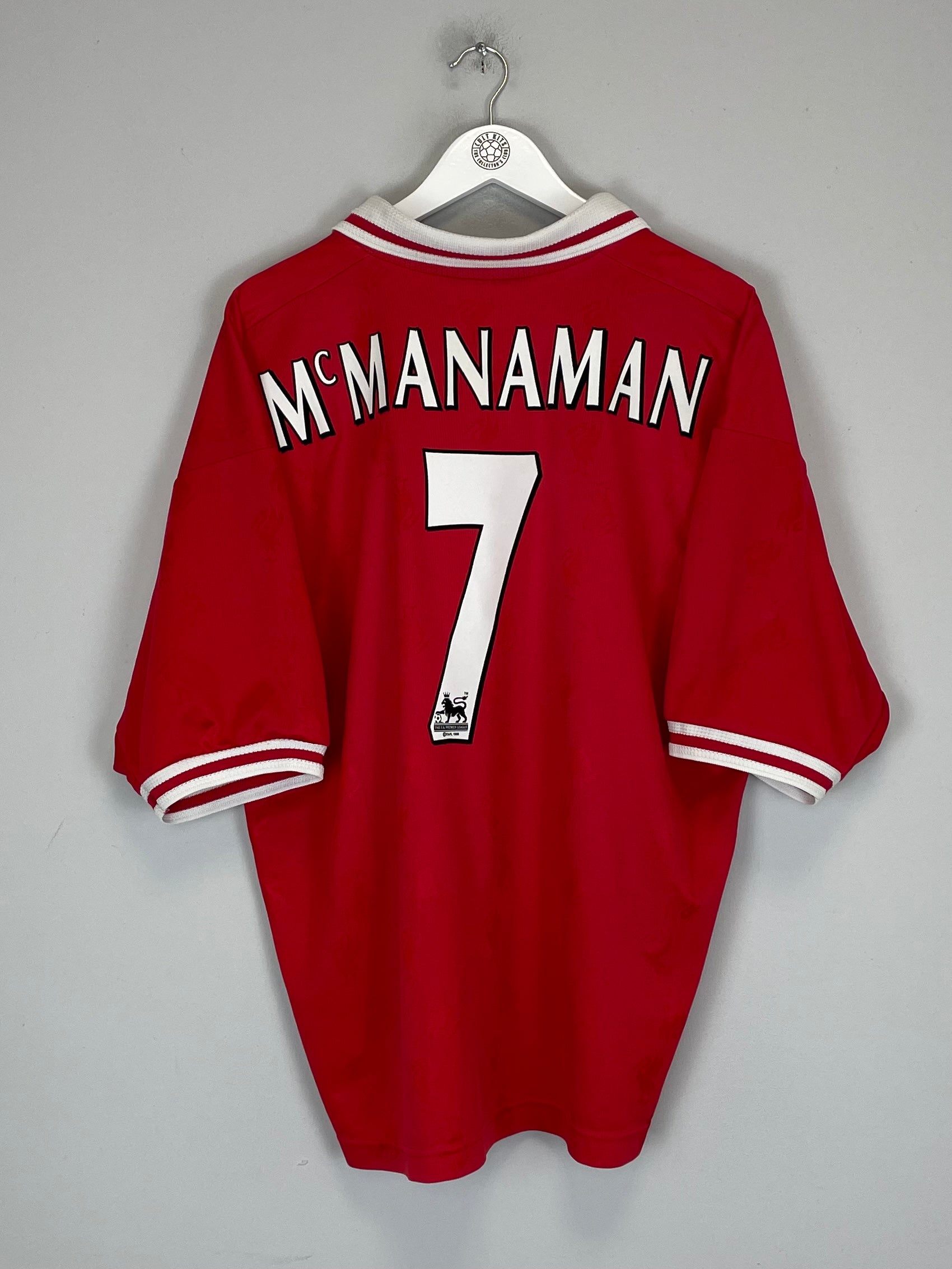 1996/98 LIVERPOOL MCMANAMAN #7 HOME SHIRT (L) REEBOK