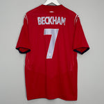 2004/06 ENGLAND BECKHAM #7 AWAY SHIRT (XXL) UMBRO