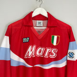 1990/91 NAPOLI #9 (MARADONA) L/S *RE-ISSUE* THIRD SHIRT (XL) NR