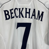 2000/01 MANCHESTER UNITED BECKHAM #7 C/L AWAY SHIRT (L) UMBRO