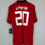 2013/14 MANCHESTER UNITED V.PERSIE #20 *BNWT* HOME SHIRT (L) NIKE