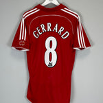 2006/08 LIVERPOOL GERRARD #8 HOME SHIRT (M) ADIDAS