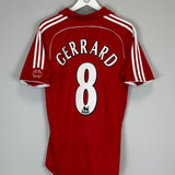 2006/08 LIVERPOOL GERRARD #8 HOME SHIRT (M) ADIDAS