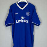 2003/05 CHELSEA DROGBA #15 HOME SHIRT (XL) UMBRO