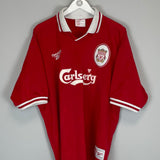 1996/98 LIVERPOOL MCMANAMAN #7 HOME SHIRT (L) REEBOK