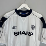 2000/01 MANCHESTER UNITED BECKHAM #7 C/L AWAY SHIRT (L) UMBRO