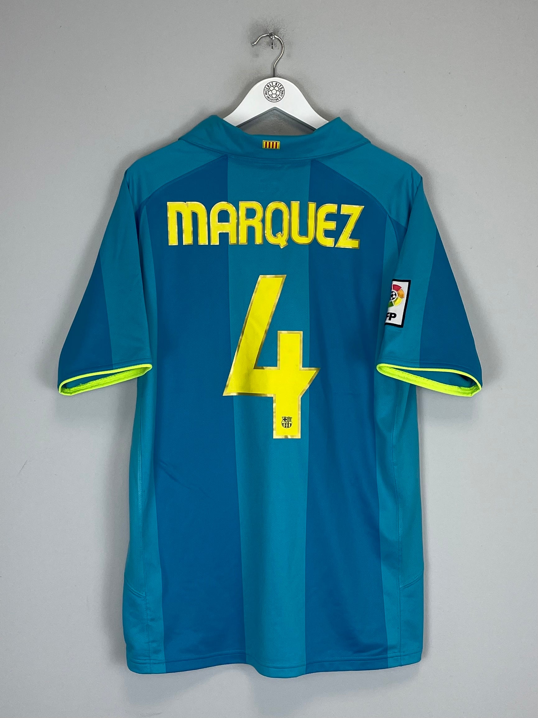 2007/08 BARCELONA MARQUEZ #4 AWAY SHIRT (L) NIKE