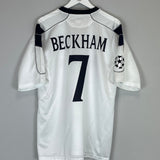 2000/01 MANCHESTER UNITED BECKHAM #7 C/L AWAY SHIRT (XL) UMBRO